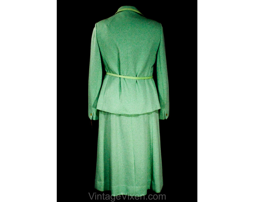 Size 12 Mint Green Dress & Jacket Set - 1960s Short Sleeve Spearmint S Vintage Vixen Clothing Size 12 Mint Green Dress & Jacket Set - 1960s Short Sleeve Spearmint S Vintage Vixen Clothing