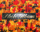 1960s Photo Album Full of Candid Pictures - Burnt Orange Red Black Satin Hardback Cover - Mostly 1950s 60s Images - Ten Cellophane Pages