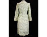 Size 8 Designer Suit - 80s Lime Green & White Wool - Emanuel Ungaro Paris - Double Breasted Jacket and Wrap Skirt - Spring Summer - Waist 27