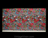 Beautiful Interior Designer Fabric - The Persian Splendors - 1.4 Yards x 28" - French 1980s Decorator Sample for Upholstery Drapes Cushions