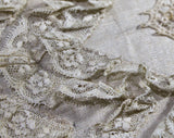 Antique Umbrella - 1890s 1900s Victorian Edwardian Parasol - Neutral Linen Lace & Burled Wood - Beautiful and Authentic Gibson Girl Style