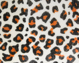 Leopard Print Stockings ca. 1985 in Original Package - Furry Animal Face Caramel Black & White Nylon Knit - Designer Knee High Socks - NIP