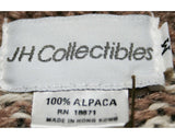 XS 80s Alpaca Vest - Mushroom & Cream 1980s Knit - Ladies Size 0 Sleeveless Sweater Vest - Fall Autumn Layers - Mint Condition - Bust 34