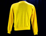 Small Mens Pep Band Sweater - 1960s Men's V Neck Yellow Pullover - Long Sleeve - GCHS Band High School Music - Like New - Chest 40 - 41943