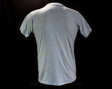 Men's XS Airplane TShirt - Air Virginia Airlines Vintage Tee - Short Sleeved Blue Mens Summer Top - Retro Graphic - Chest 37 - 46407