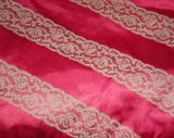 Schiaparelli Lingerie Case - 1950s 60s Designer Overnight Bag with Two Pairs Saks 5th Ave Stockings - Pink Lace Novelty Print Satin - 45308