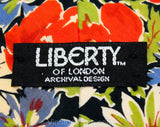 Liberty of London Tie - Poppy Flowers Print Fine Cotton Men's Necktie - Red Blue Chartreuse Green Navy - Preppy 80s Mens - Spring Summer