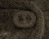 1950s Fluffy Mocha Brown Wrap - Soft Hand Knit Mohair Wool Shrug - 50s 60s Light Brown Shoulder Shawl - Autumn - Bombshell Style - Any Size