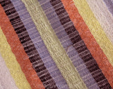 Central American Tablecloth - Casual Mexican Guatemalan 1950s 60s Dinner Linens - Blue Yellow Orange Green Cotton Square - Summer Fiesta