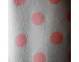 Size 8 Pajama Top - Cute 1960s Pink Polka Dot Flannel PJ - 60s Pajamas - 3/4 Sleeve - Kitsch Spring Deadstock - NWT - Bust 37 - 36273-1