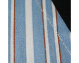 Size 6 Blue Striped 1950s Look Sun Dress - Halter Dress & Matching Scarf - Small - 80s Does 50s - Bust 34 - Mint Condition - 32481-1