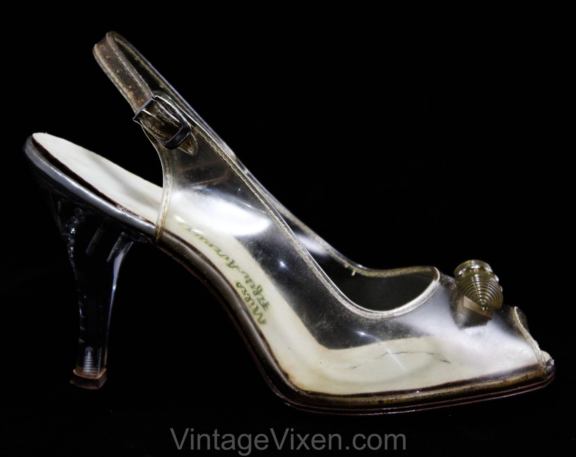 Cinderella Heels : Ankle Strap Glass Heels