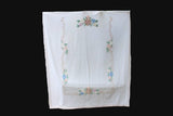 Floral Chenille Bedspread - 1950s Soft Classic Cottage Bedroom Linens - Plush Cotton - 50s Twin Full or Double Bed Cover - 92 x 105 Inches