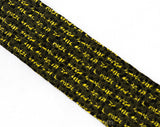 Rockabilly Men's Skinny Tie - 1950s Ultra Narrow Necktie - Black Gray Gold Yellow Feather Quill Brocade - 50s Hepcat Rat Pack Mid Century
