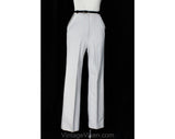 Size 0 1980s Office Outfit - XXS Gray and Black Three Piece Corduroy Suit - 80s Long Sleeve Top & Tailored Pant - NOS Deadstock - Waist 23