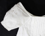 Antique 4T Toddler's Chemise with Paisley Eyelet - Size 4 Girls Summer Nightgown - Victorian or Regency Era - All Hand Sewn Seams - Chest 23