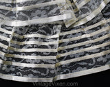 Girl's Size 10 Crinoline Slip - 1950s Girls Fancy White Petticoat - Child Size 50s Nylon Lace & Satin - Full Skirt Ruffles - NOS Deadstock