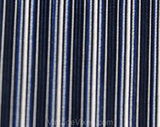Rockabilly Men's Skinny Tie - Blue Striped Square End Necktie - 1950s 60s Denim Blue & White Woven Satin Pinstripes - Vertical Pin Stripes