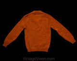 1960s Boy's Sweater - Child Size 10 Burnt Orange Wool Mohair Pullover - Classic Retro Long Sleeve Autumn Knit Top - NWT Deadstock - Chest 30
