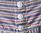 1930s Boys Boxer Shorts - Blue & Maroon Stripe Authentic 30s NOS Deadstock - Childs Size 8 to 10 Underwear - Boy's Cotton Undershorts
