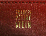 80s Red Designer Purse - Frances Patiky Stein Handbag - Crinkle Silk Satin & Leather 1980s Shoulder Bag - Haute Quality Made in Italy