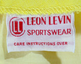 Size 8 Chickens Sport Skirt - Yellow Cotton & Chain Stitching - Folksy 60s Summer Casual Wear - Medium 1960s Preppy A-Line - Waist 27