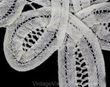Battenberg Lace Place Mats Set of 4 - Fine White Cotton Dinner Linens - Hand Sewn Tape Lace Corners - Four Victorian Style 1980s Placemats