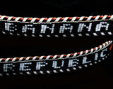 Large 1980s Banana Republic Belt - 80s Boho Native Tribal Style Tooled Leather Beadwork & Metal Buckle - Size 12 to 14 - Waist 30 to 34