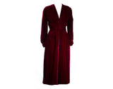 Size 8 1930s Evening Coat - Orchid Purple Velvet Opera Coat with Lilac Pink Satin Lining - Authentic 30s 40s Formal Redingote - Bust 37.5
