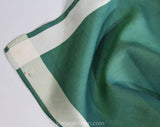 Christian Dior Telegram Scarf - Bottle Green Cotton Chameleon Cloth - Sending You Friendship Affection Tenderness - Hand Rolled Hems