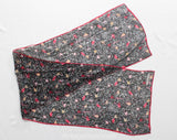 Christian Dior Scarf - Terrific Sketchy Abstract Print with Trompe L'Oeil Scratches - Pink Gray Red Silk Chiffon Long Rectangle - Designer