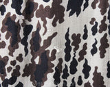 Size 6 Animal Print Wiggle Skirt - 1950s Unusual Design Pencil Style - 50s Brown Black Fitted Silk Chiffon - Tailored Pin Up Chic - Waist 26