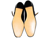 Size 12.5 Girl's Black Mary Jane Dress Shoes - Authentic 1950s 60s Girls Patent Vinyl - 12 1/2 - 50s Children's Flats Deadstock in Box - NIB