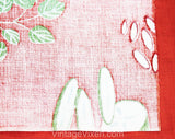 1950s Vegetables Novelty Print Fabric - Over 1 Yard x 36 Inches Wide - Veggies Fruit Mid Century 50s Kitchen - Avocado Cucumber Strawberries
