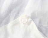 1920s Toddlers White Cotton Romper - Charming Chemise Style with Pink Deco Embroidery - Size 18 to 24 Months - Infant Child's Bubble Suit
