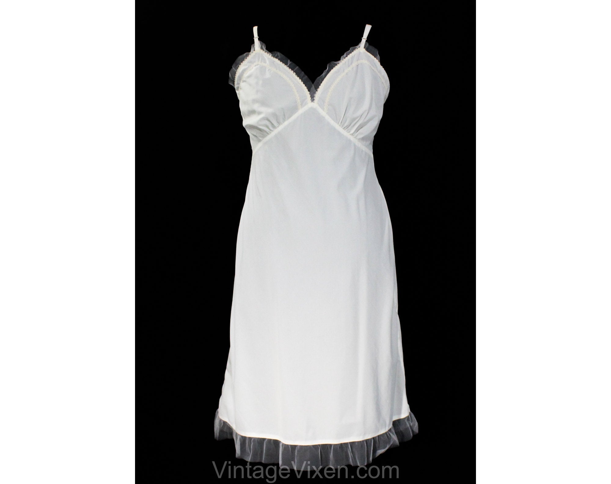 White undergarment slip dress top