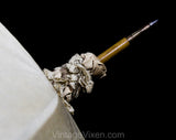 Antique Umbrella - 1890s 1900s Victorian Edwardian Parasol - Neutral Linen Lace & Burled Wood - Beautiful and Authentic Gibson Girl Style