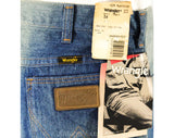 Men's Medium Shorts - 1980s Cutoff Denim by Wrangler - Faded Blue Cotton - 80s Western Hippie Casual Cut-Offs - As Is Deadstock - Waist 33
