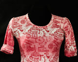 Antiques & Collectables Novelty Print 1970s Tee Shirt - Child's Large or Ladies XXS Cotton Jersey Knit - Pink Attic Treasures - Chest 31