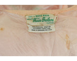 Size 14 Beaded Cardigan - Pastel Peach - 1950s 60s Candy Color Beads - Pastel Wool & Angora Knit - Open Front 50s Sweater - Bust 41 - 46562