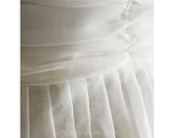 Size 4 White 1950s Party Dress & Sheer Lace Jacket - 50s 60s Cocktail - Fit and Flare Full Skirt - Alt Wedding Pretty Debutante - Waist 25