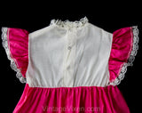 Girl's Size 10 Pioneer Style Dress - 1970s Old Fashioned Pink Cotton & Lace - 60s 70s Children's Antique Victorian Style Costume - Unworn