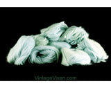 Blue Angora Yarn - 8 Skeins from France - Fluffy Hazy Lofty Pastel Powder Blue 1950s Rabbit Hair for Knitting Crochet Fiber Arts - 100 Grams