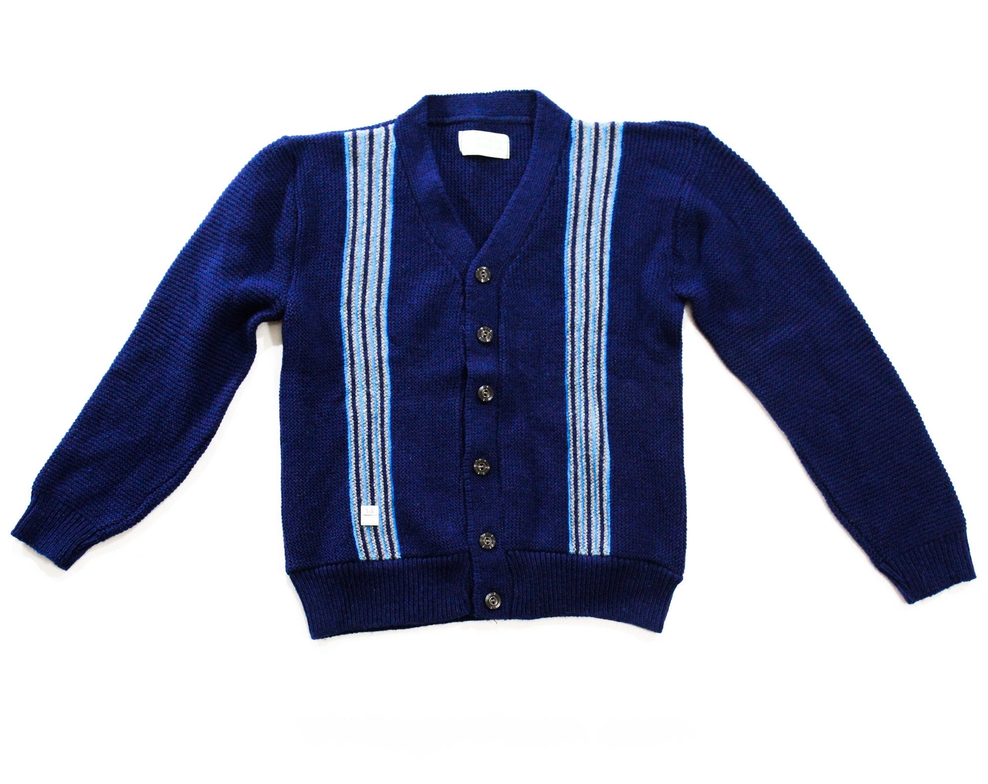 Teen Boy s Cardigan   s s Navy Button Front Sweater   Dark