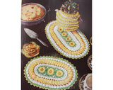 Lot of 5 1940s 50s Crochet Novelty Patterns - Pot Holders - TV & Radio Scarfs - Crochet for your Home - Hot Plate Mats - Gay and Gifty Ideas