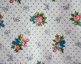 40s Peachy Fruits Print Apron - Size XS to Small - Sweet Summer Peaches - Novelty Print Cotton - 1940s 1950s House Wife - Waist to 25
