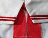 Girl's Size 3T Sailor Dress - 1950s 60s Nautical Girls Frock - Size 3 Childs Summer 4th of July - Matching Middy Blouse - Red White Blue