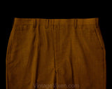 Men's Large & Tall 60s Dress Pants - Mod Late 1960s Rust Brown Tailored Pant - Hampton Trouser - NWT Deadstock - Waist 39 - Inseam 37