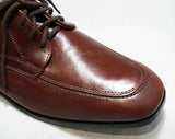 Men's Size 10 Shoes - 1960s Brown Leather Mens Oxfords - 10D Wide Width - Barclay - 60's Classic Dress Shoe - Original Box - 60s Deadstock
