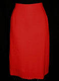 Size 4 Couture Quality Suit - 50s Flame Orange Linen Jacket & Skirt - Probably Davidow - 250 Original Price - Small - Deadstock - 33665